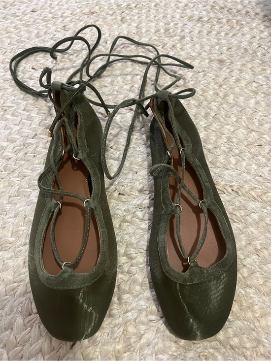 Madewell Shoes - MADEWELL | Greta Lace-Up Ballet Flat